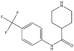 N-[4-(trifluoromethyl)phenyl]piperidine-4-carboxamide Struktur