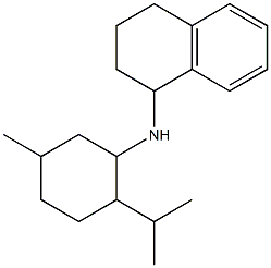 N-[5-methyl-2-(propan-2-yl)cyclohexyl]-1,2,3,4-tetrahydronaphthalen-1-amine Struktur