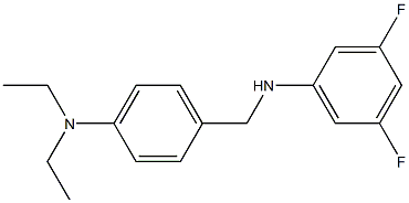 N-{[4-(diethylamino)phenyl]methyl}-3,5-difluoroaniline Struktur