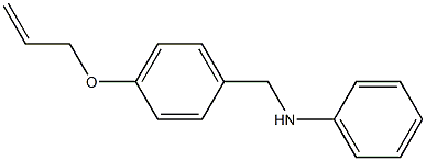 N-{[4-(prop-2-en-1-yloxy)phenyl]methyl}aniline Struktur