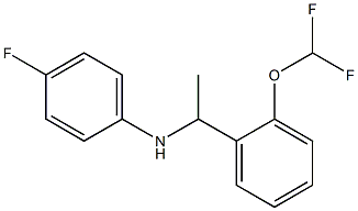 N-{1-[2-(difluoromethoxy)phenyl]ethyl}-4-fluoroaniline Struktur