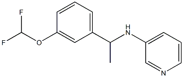 N-{1-[3-(difluoromethoxy)phenyl]ethyl}pyridin-3-amine Struktur