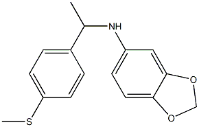 N-{1-[4-(methylsulfanyl)phenyl]ethyl}-2H-1,3-benzodioxol-5-amine Struktur