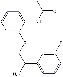 N-{2-[2-amino-2-(3-fluorophenyl)ethoxy]phenyl}acetamide Struktur