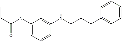 N-{3-[(3-phenylpropyl)amino]phenyl}propanamide Struktur