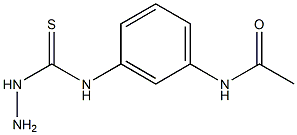 N-{3-[(aminocarbamothioyl)amino]phenyl}acetamide Struktur