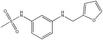 N-{3-[(furan-2-ylmethyl)amino]phenyl}methanesulfonamide Struktur