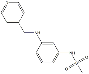 N-{3-[(pyridin-4-ylmethyl)amino]phenyl}methanesulfonamide Struktur