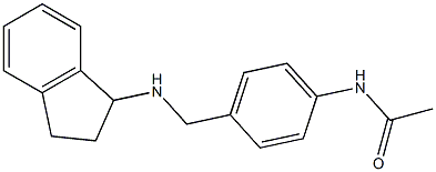 N-{4-[(2,3-dihydro-1H-inden-1-ylamino)methyl]phenyl}acetamide Struktur