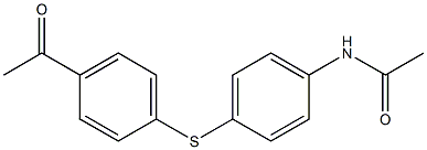 N-{4-[(4-acetylphenyl)sulfanyl]phenyl}acetamide Struktur