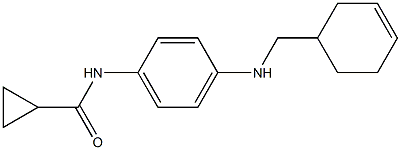 N-{4-[(cyclohex-3-en-1-ylmethyl)amino]phenyl}cyclopropanecarboxamide Struktur