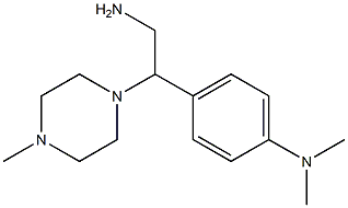 N-{4-[2-amino-1-(4-methylpiperazin-1-yl)ethyl]phenyl}-N,N-dimethylamine Struktur