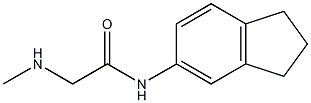 N-2,3-dihydro-1H-inden-5-yl-2-(methylamino)acetamide Struktur