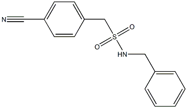 N-benzyl(4-cyanophenyl)methanesulfonamide Struktur