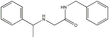 N-benzyl-2-[(1-phenylethyl)amino]acetamide Struktur