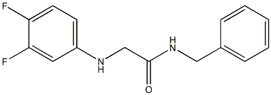 N-benzyl-2-[(3,4-difluorophenyl)amino]acetamide Struktur