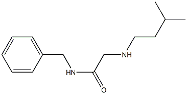 N-benzyl-2-[(3-methylbutyl)amino]acetamide Struktur