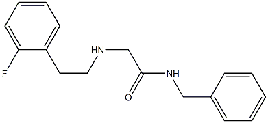 N-benzyl-2-{[2-(2-fluorophenyl)ethyl]amino}acetamide Struktur