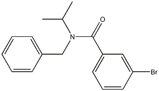 N-benzyl-3-bromo-N-(propan-2-yl)benzamide Struktur