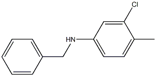 N-benzyl-3-chloro-4-methylaniline Struktur