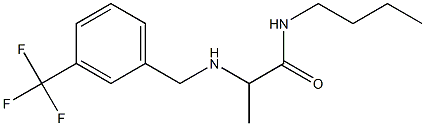 N-butyl-2-({[3-(trifluoromethyl)phenyl]methyl}amino)propanamide Struktur