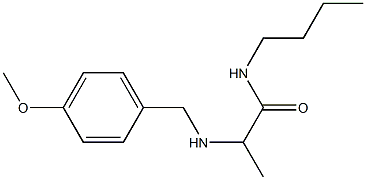 N-butyl-2-{[(4-methoxyphenyl)methyl]amino}propanamide Struktur