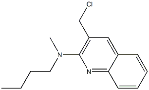 N-butyl-3-(chloromethyl)-N-methylquinolin-2-amine Struktur