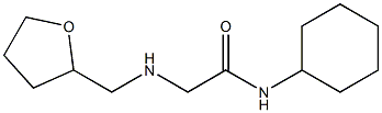 N-cyclohexyl-2-[(oxolan-2-ylmethyl)amino]acetamide Struktur