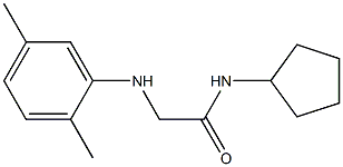 N-cyclopentyl-2-[(2,5-dimethylphenyl)amino]acetamide Struktur