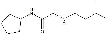 N-cyclopentyl-2-[(3-methylbutyl)amino]acetamide Struktur