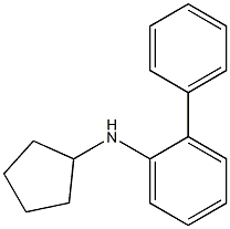 N-cyclopentyl-2-phenylaniline Struktur