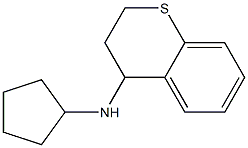 N-cyclopentyl-3,4-dihydro-2H-1-benzothiopyran-4-amine Struktur