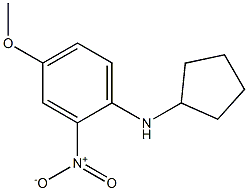 N-cyclopentyl-4-methoxy-2-nitroaniline Struktur