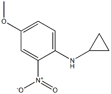 N-cyclopropyl-4-methoxy-2-nitroaniline Struktur