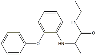 N-ethyl-2-[(2-phenoxyphenyl)amino]propanamide Struktur