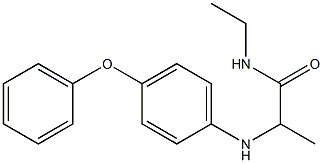 N-ethyl-2-[(4-phenoxyphenyl)amino]propanamide Struktur