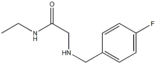 N-ethyl-2-{[(4-fluorophenyl)methyl]amino}acetamide Struktur