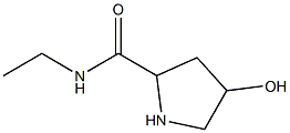 N-ethyl-4-hydroxypyrrolidine-2-carboxamide Struktur