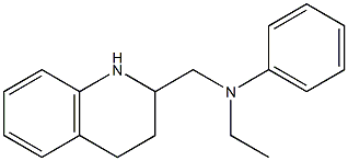 N-ethyl-N-(1,2,3,4-tetrahydroquinolin-2-ylmethyl)aniline Struktur