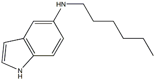 N-hexyl-1H-indol-5-amine Struktur