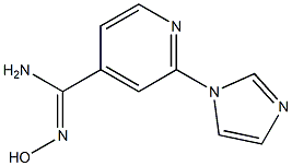 N'-hydroxy-2-(1H-imidazol-1-yl)pyridine-4-carboximidamide Struktur