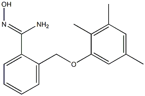 N'-hydroxy-2-(2,3,5-trimethylphenoxymethyl)benzene-1-carboximidamide Struktur