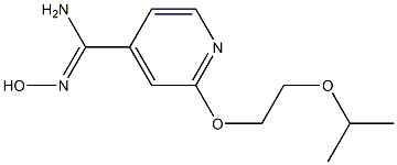 N'-hydroxy-2-(2-isopropoxyethoxy)pyridine-4-carboximidamide Struktur