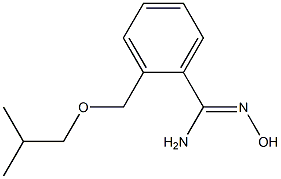 N'-hydroxy-2-(isobutoxymethyl)benzenecarboximidamide Struktur