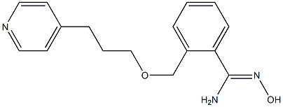 N'-hydroxy-2-{[3-(pyridin-4-yl)propoxy]methyl}benzene-1-carboximidamide Struktur