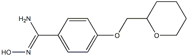 N'-hydroxy-4-(oxan-2-ylmethoxy)benzene-1-carboximidamide Struktur