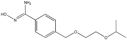 N'-hydroxy-4-[(2-isopropoxyethoxy)methyl]benzenecarboximidamide Struktur