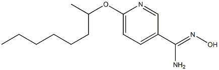 N'-hydroxy-6-(octan-2-yloxy)pyridine-3-carboximidamide Struktur