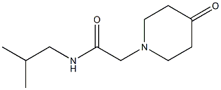 N-isobutyl-2-(4-oxopiperidin-1-yl)acetamide Struktur