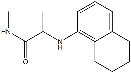 N-methyl-2-(5,6,7,8-tetrahydronaphthalen-1-ylamino)propanamide Struktur